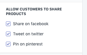 Share product