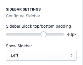 Section Sidebar Setting - Section with sidebar 2