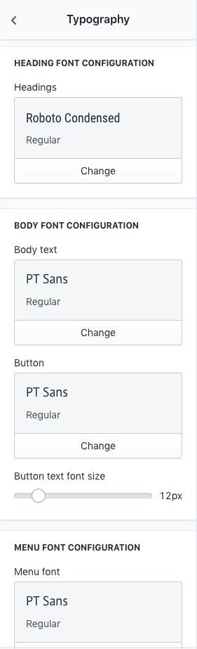 Color configuration